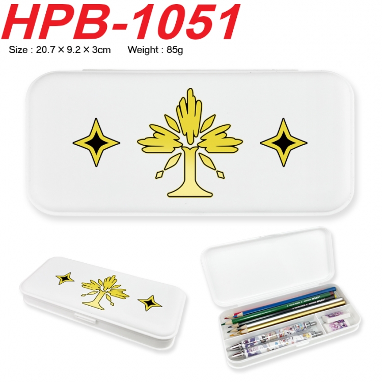 Honkai: Star Rail Anime peripheral square UV printed PE material stationery box 20.7X9.2X3CM