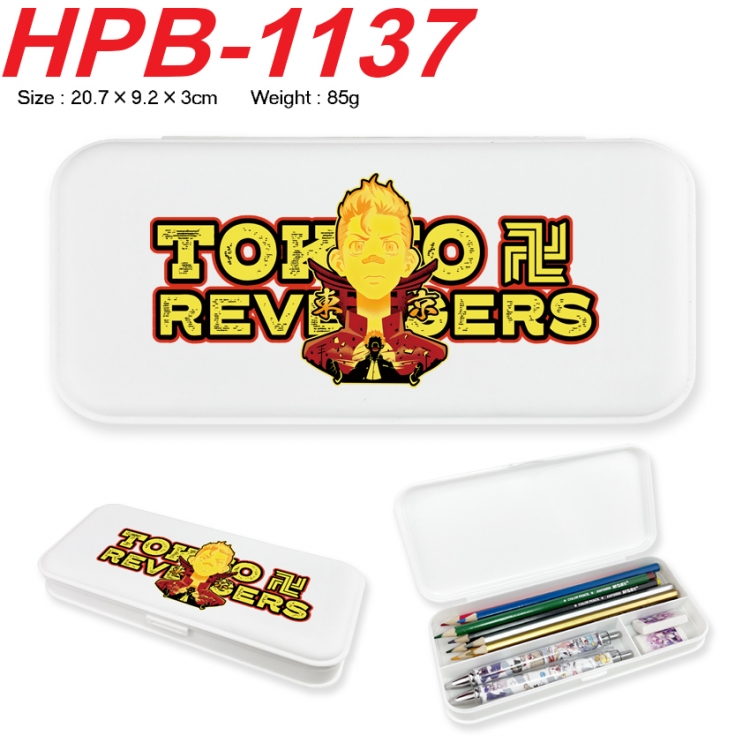 Tokyo Revengers Anime peripheral square UV printed PE material stationery box 20.7X9.2X3CM