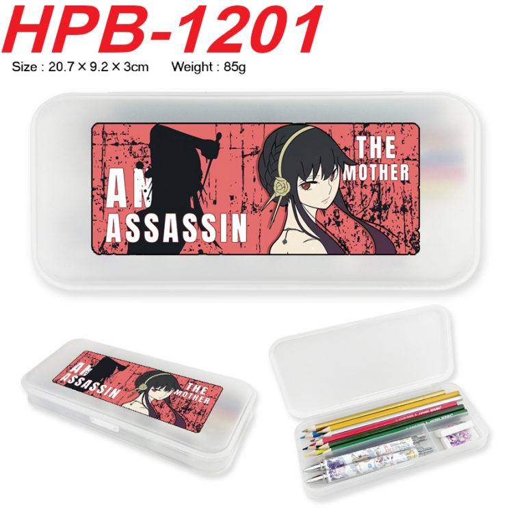  SPY x FAMILY Anime peripheral square UV printed PE material stationery box 20.7X9.2X3CM