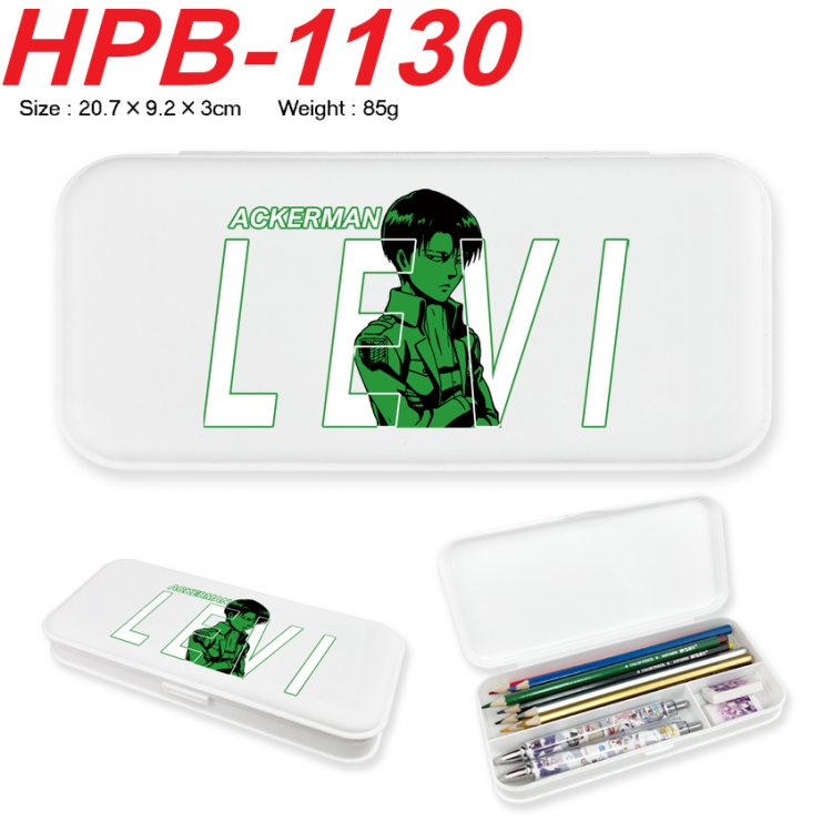 Shingeki no Kyojin Anime peripheral square UV printed PE material stationery box 20.7X9.2X3CM