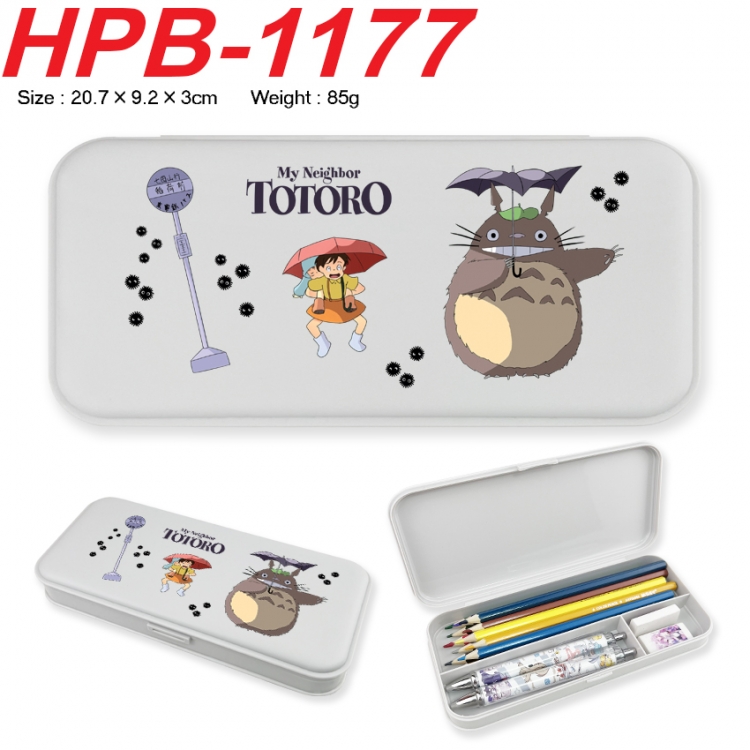 TOTORO Anime peripheral square UV printed PE material stationery box 20.7X9.2X3CM