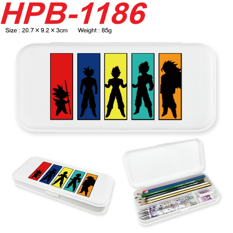 DRAGON BALL Anime peripheral square UV printed PE material stationery box 20.7X9.2X3CM