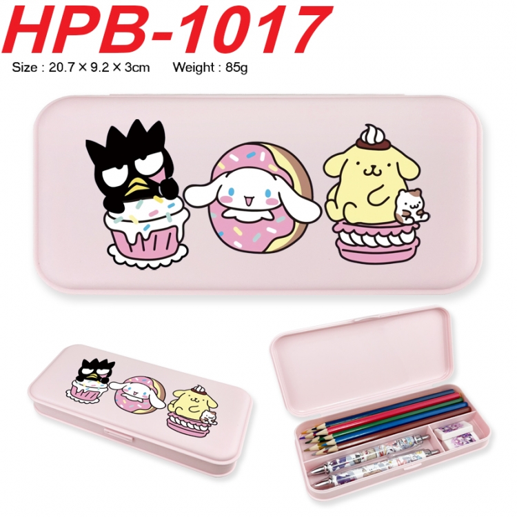 sanrio Anime peripheral square UV printed PE material stationery box 20.7X9.2X3CM