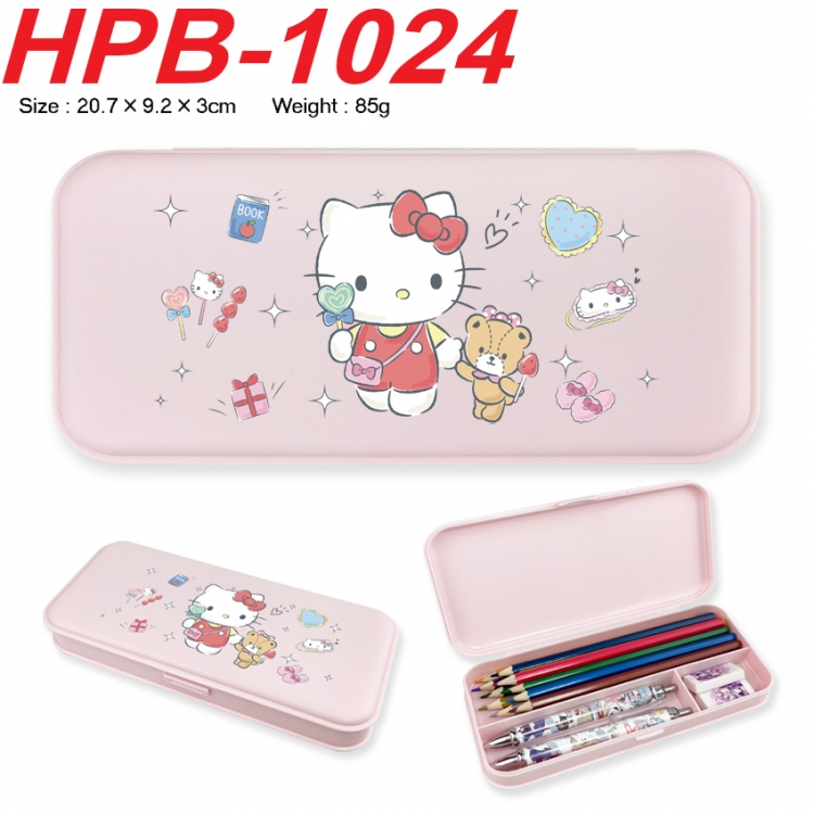 sanrio Anime peripheral square UV printed PE material stationery box 20.7X9.2X3CM