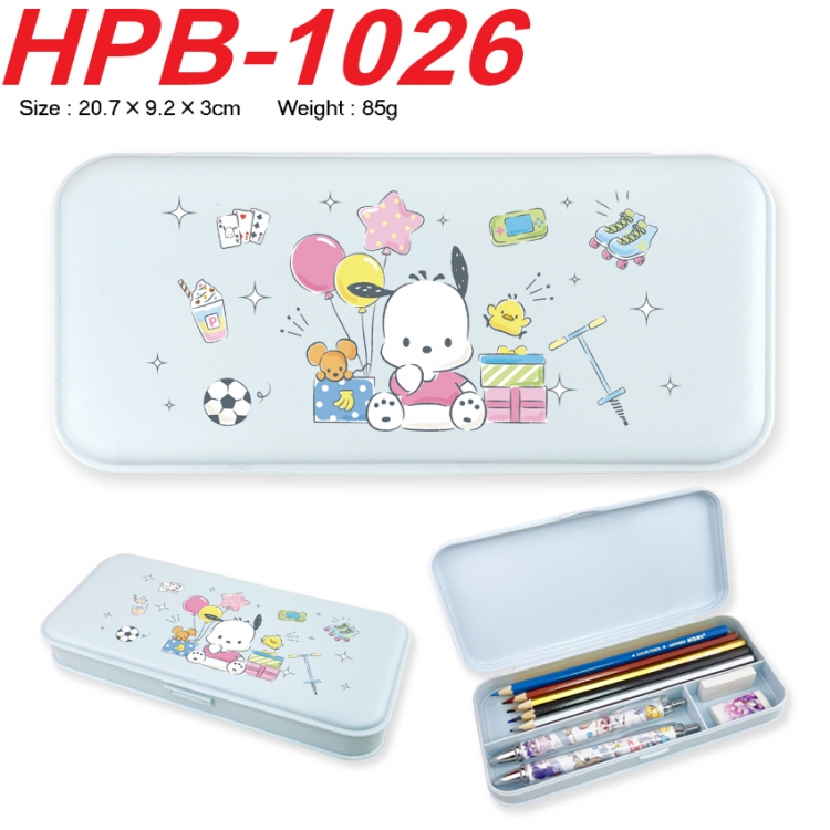 sanrio Anime peripheral square UV printed PE material stationery box 20.7X9.2X3CM