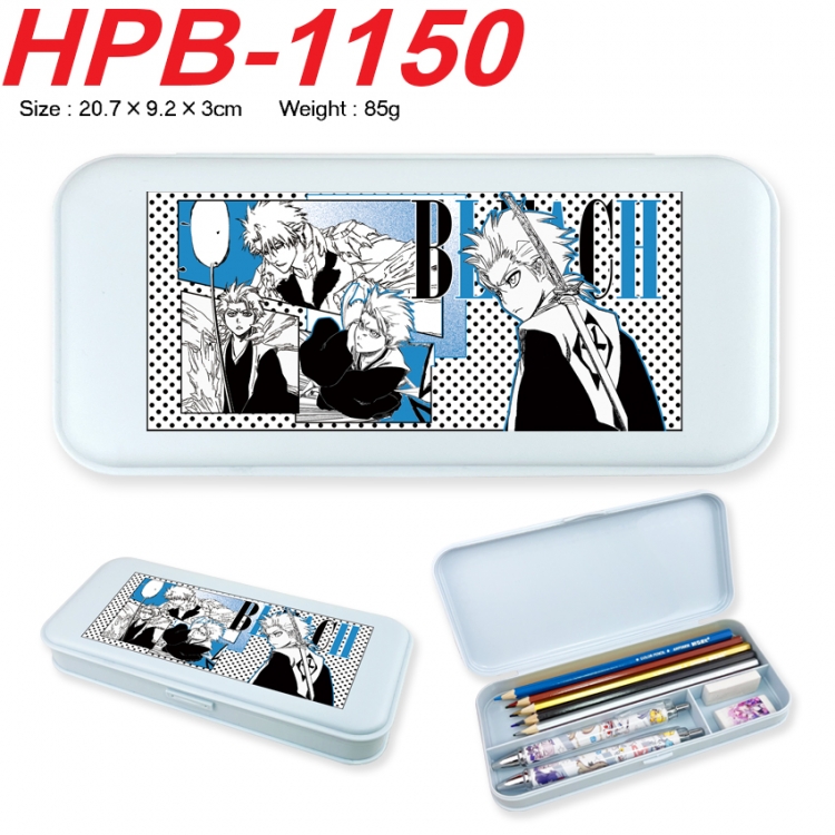 Bleach Anime peripheral square UV printed PE material stationery box 20.7X9.2X3CM