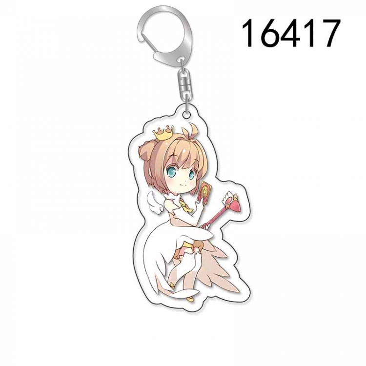 Card Captor Sakura Anime Acrylic Keychain Charm price for 5 pcs