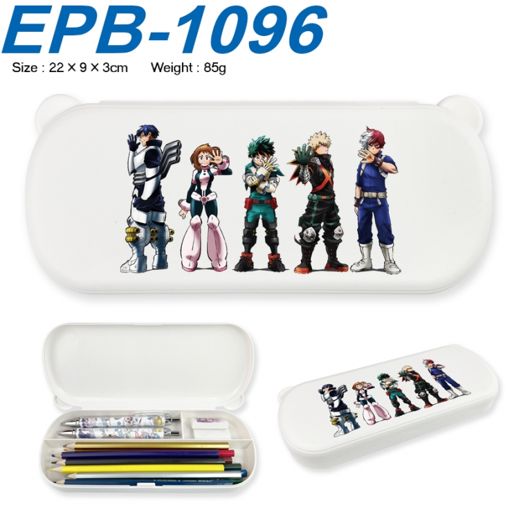 My Hero Academia Anime peripheral UV printed PP material stationery box 22X9X3CM