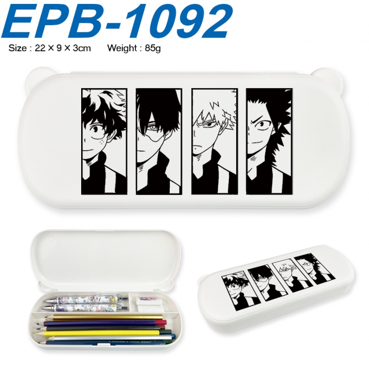 My Hero Academia Anime peripheral UV printed PP material stationery box 22X9X3CM