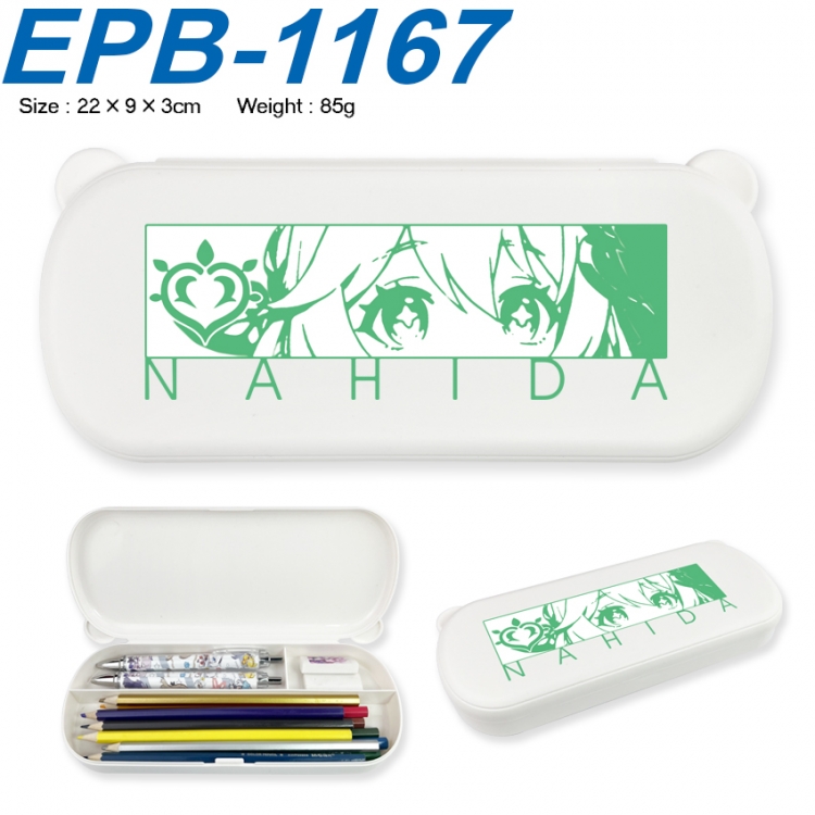 Genshin Impact Anime peripheral UV printed PP material stationery box 22X9X3CM EPB-1167