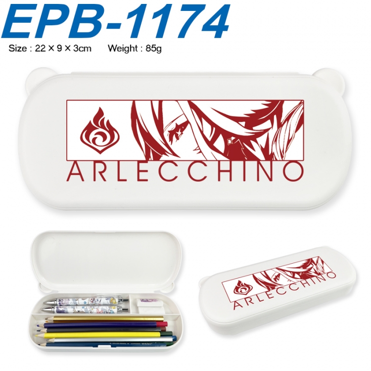 Genshin Impact Anime peripheral UV printed PP material stationery box 22X9X3CM EPB-1174