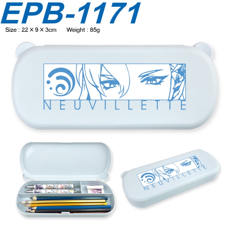 Genshin Impact Anime peripheral UV printed PP material stationery box 22X9X3CM EPB-1171