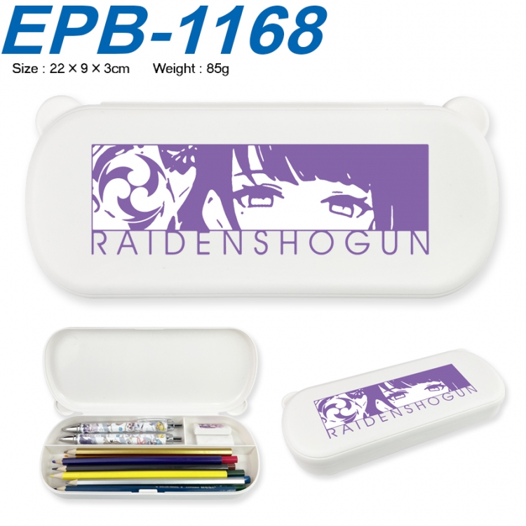 Genshin Impact Anime peripheral UV printed PP material stationery box 22X9X3CM EPB-1168