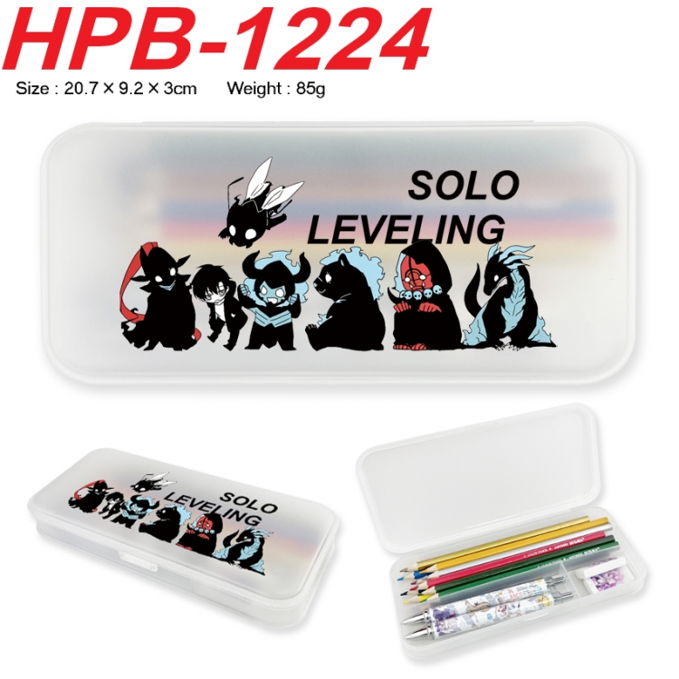 Solo Leveling:Arise Anime peripheral square UV printed PE material stationery box 20.7X9.2X3CM HPB-1224