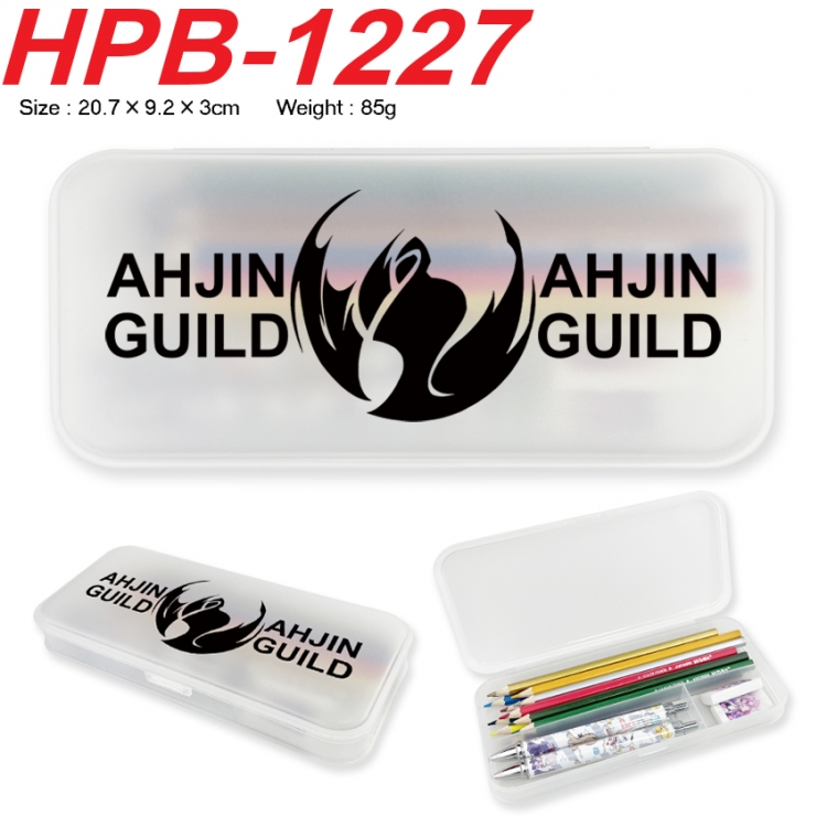 Solo Leveling:Arise Anime peripheral square UV printed PE material stationery box 20.7X9.2X3CM HPB-1227