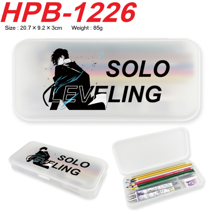 Solo Leveling:Arise Anime peripheral square UV printed PE material stationery box 20.7X9.2X3CM HPB-1226