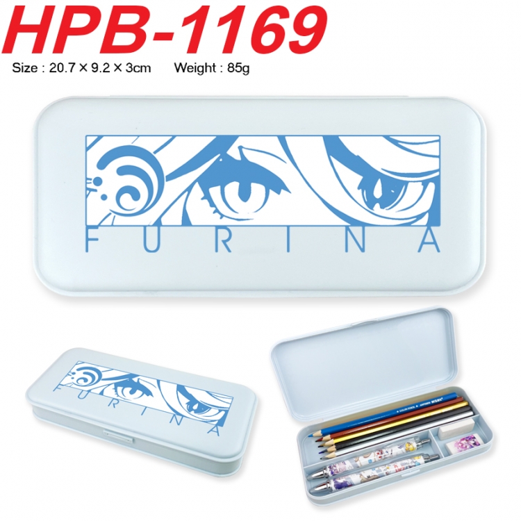 Genshin Impact  Anime peripheral square UV printed PE material stationery box 20.7X9.2X3CM HPB-1169