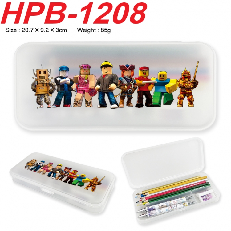 Roblox Anime peripheral square UV printed PE material stationery box 20.7X9.2X3CM HPB-1208