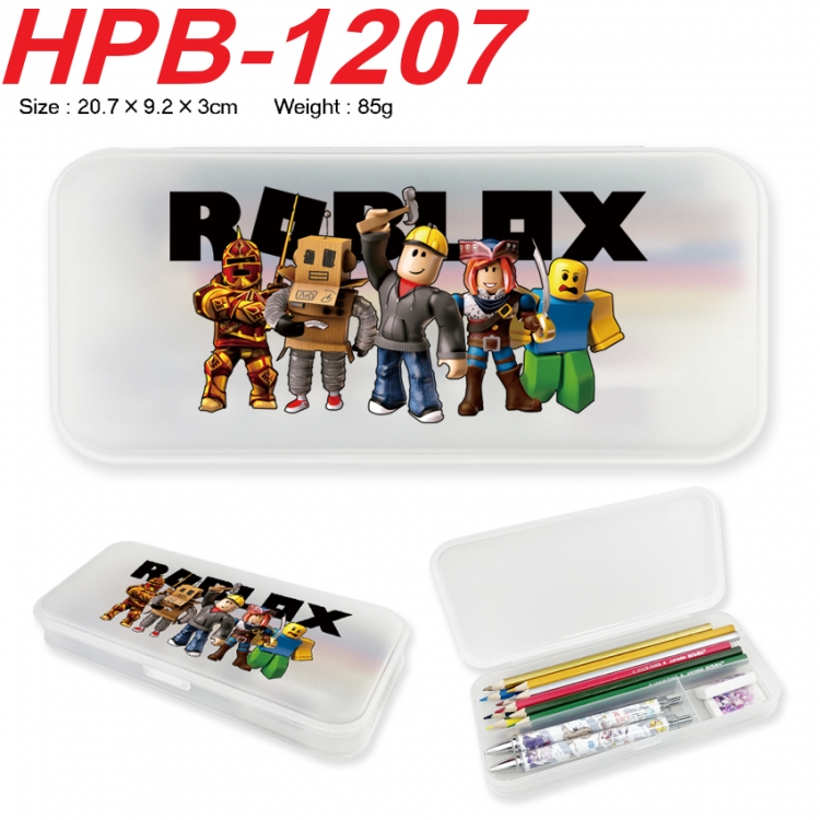Roblox Anime peripheral square UV printed PE material stationery box 20.7X9.2X3CM HPB-1207
