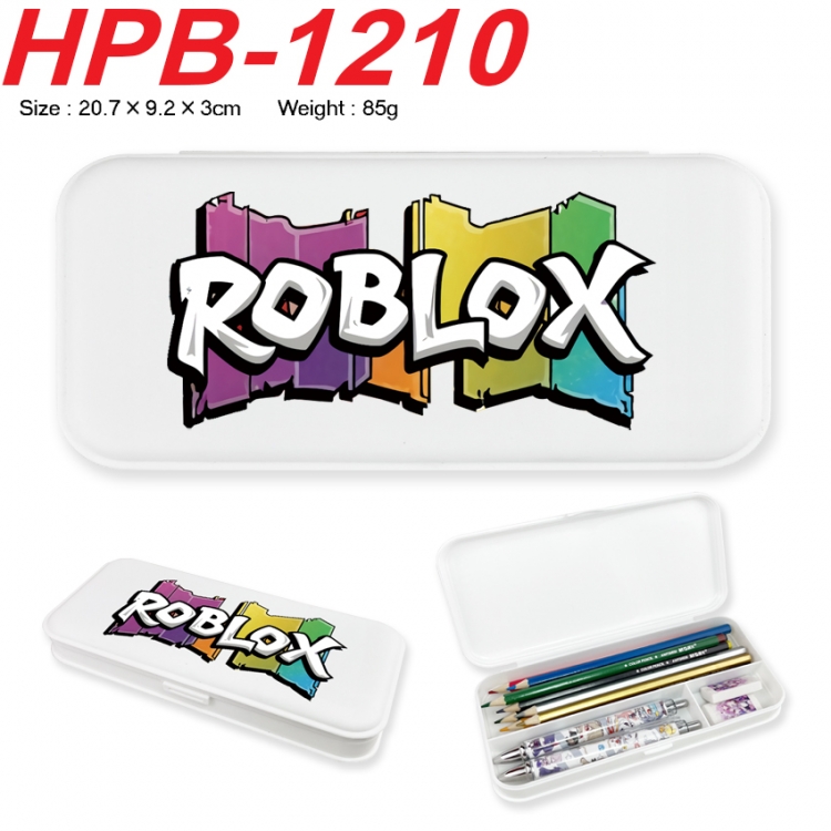 Roblox Anime peripheral square UV printed PE material stationery box 20.7X9.2X3CM HPB-1210 