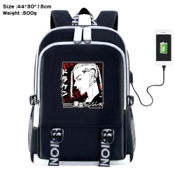 Tokyo Revengers Anime Double Zipper Data Backpack 44X30X15CM