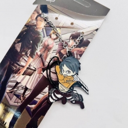 Shingeki no Kyojin Anime Surrounding Large Colored Character Necklace Pendant