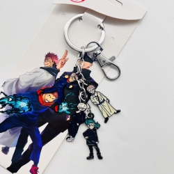 Jujutsu Kaisen Anime character 4 pendant metal keychain backpack pendant style D