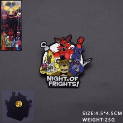 Five Nights at Freddys  Anime cartoon metal brooch badge price for 5 pcs
