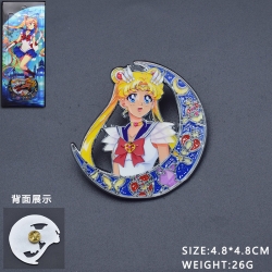 sailormoon Anime cartoon metal brooch badge price for 5 pcs