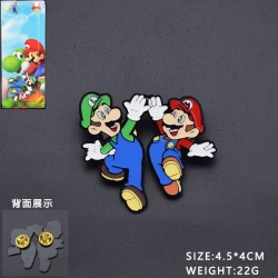 Super Mario Anime cartoon metal brooch badge price for 5 pcs