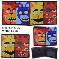 Five Nights at Freddys Silicone PVC Wallet Short Half Fold Wallet 9.5X23CM