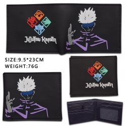 Jujutsu Kaisen Silicone PVC Wallet Short Half Fold Wallet 9.5X23CM