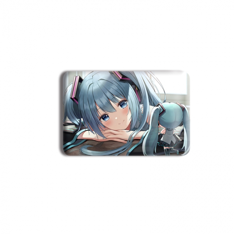 Hatsune Miku Anime square tinplate badge chest badge 40X60CM price for 5 pcs