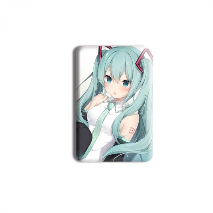 Hatsune Miku Anime square tinplate badge chest badge 40X60CM price for 5 pcs