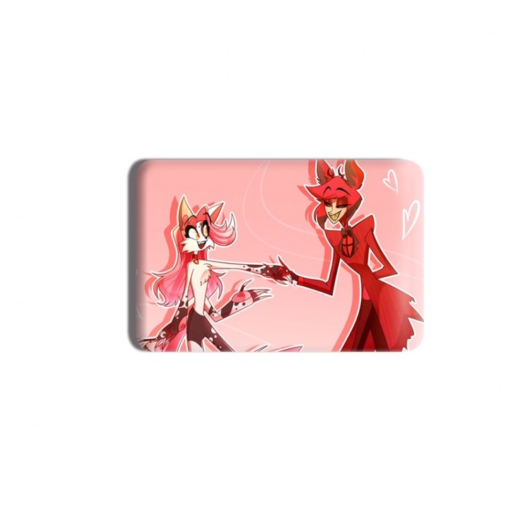 Hazbin Hotel Anime square tinplate badge chest badge 40X60CM price for 5 pcs