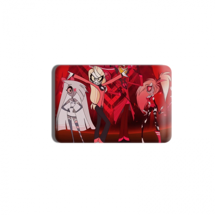 Hazbin Hotel Anime square tinplate badge chest badge 40X60CM price for 5 pcs