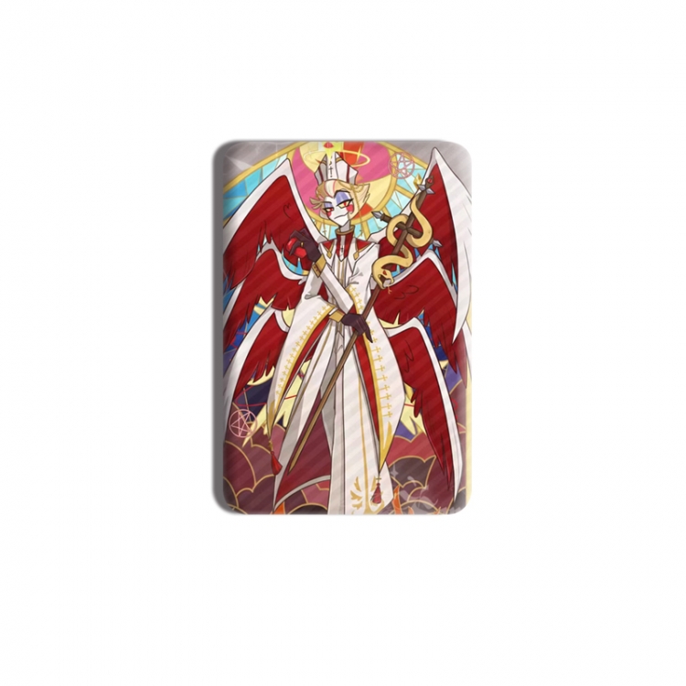 Hazbin Hotel Anime square tinplate badge chest badge 40X60CM price for 5 pcs