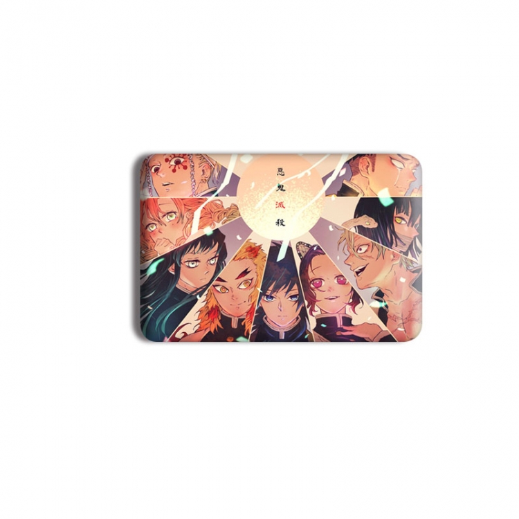 Demon Slayer Kimets Anime square tinplate badge chest badge 40X60CM price for 5 pcs