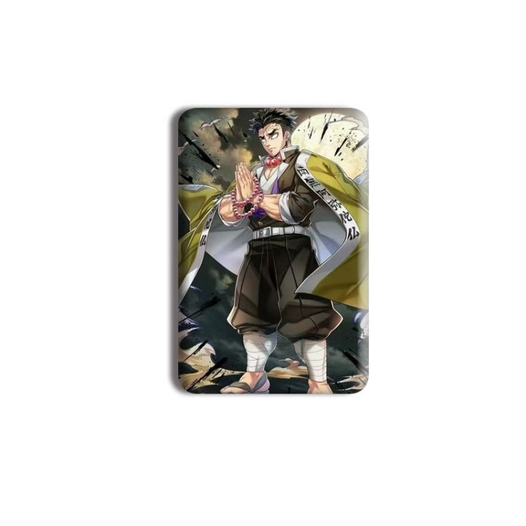 Demon Slayer Kimets Anime square tinplate badge chest badge 40X60CM price for 5 pcs