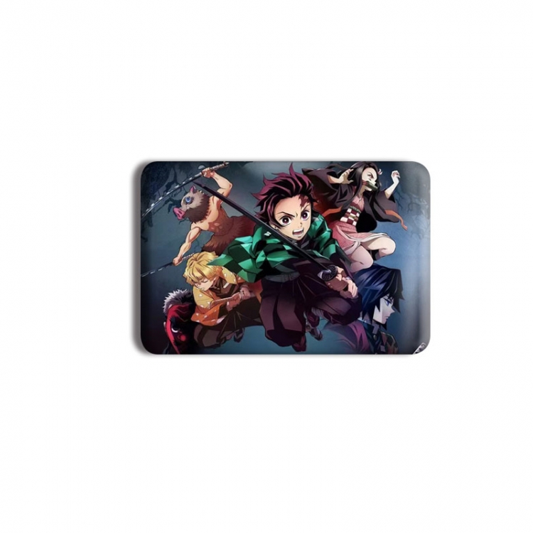 Demon Slayer Kimets Anime square tinplate badge chest badge 40X60CM price for 5 pcs