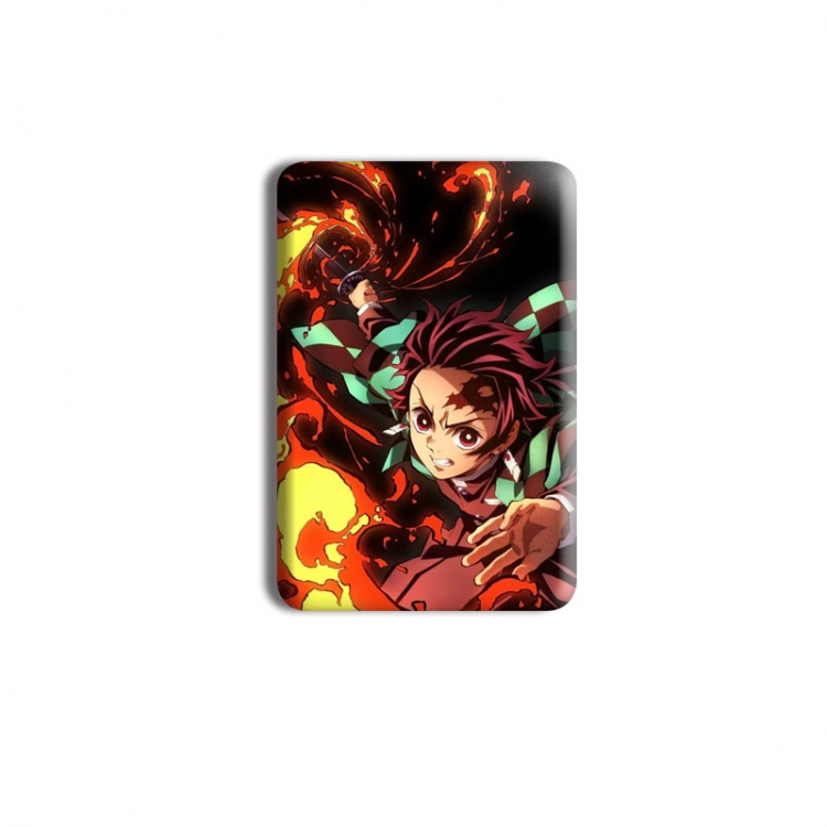 Demon Slayer Kimets Anime square tinplate badge chest badge 40X60CM price for 5 pcs