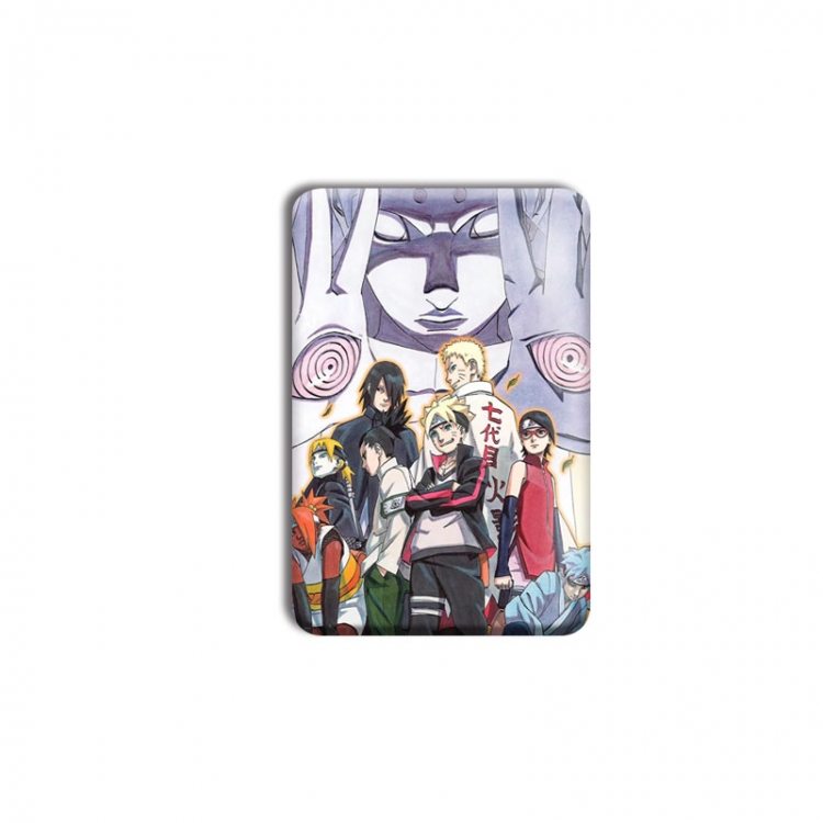 Naruto Anime square tinplate badge chest badge 40X60CM price for 5 pcs