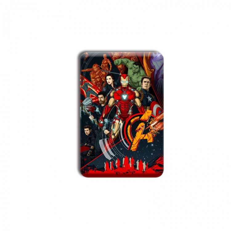 Marvel Anime square tinplate badge chest badge 40X60CM price for 5 pcs