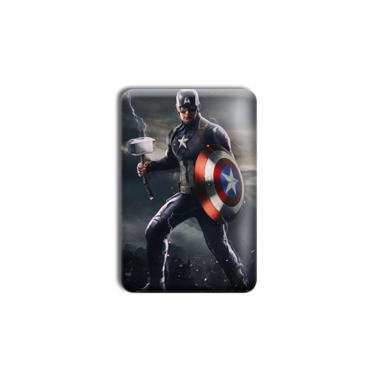 Captain America Anime square tinplate badge chest badge 40X60CM price for 5 pcs