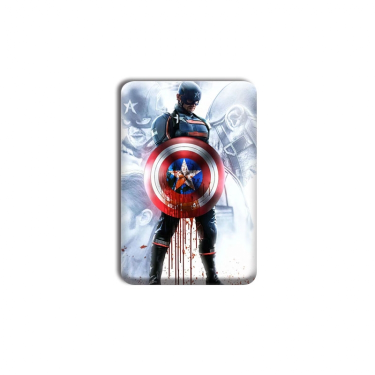 Captain America Anime square tinplate badge chest badge 40X60CM price for 5 pcs