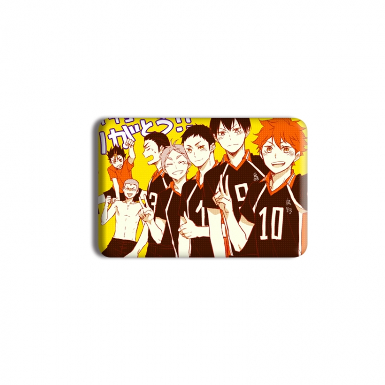 Haikyuu!! Anime square tinplate badge chest badge 40X60CM price for 5 pcs