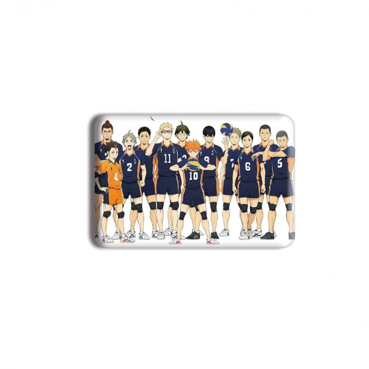 Haikyuu!! Anime square tinplate badge chest badge 40X60CM price for 5 pcs