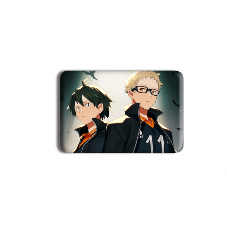 Haikyuu!! Anime square tinplate badge chest badge 40X60CM price for 5 pcs