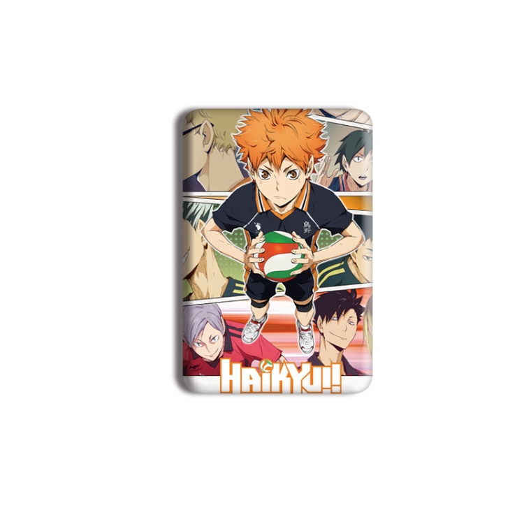 Haikyuu!! Anime square tinplate badge chest badge 40X60CM price for 5 pcs