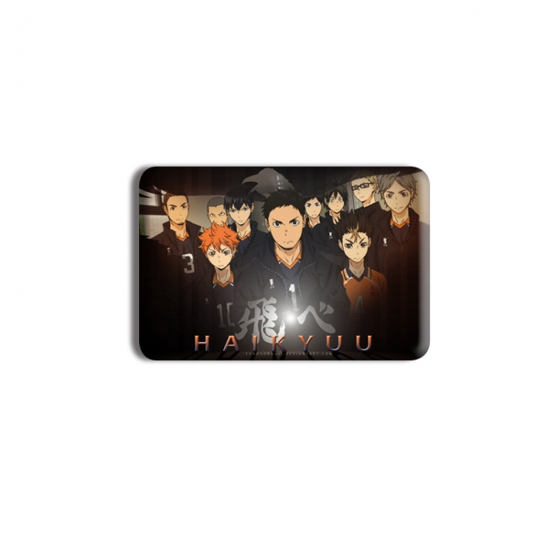 Haikyuu!! Anime square tinplate badge chest badge 40X60CM price for 5 pcs